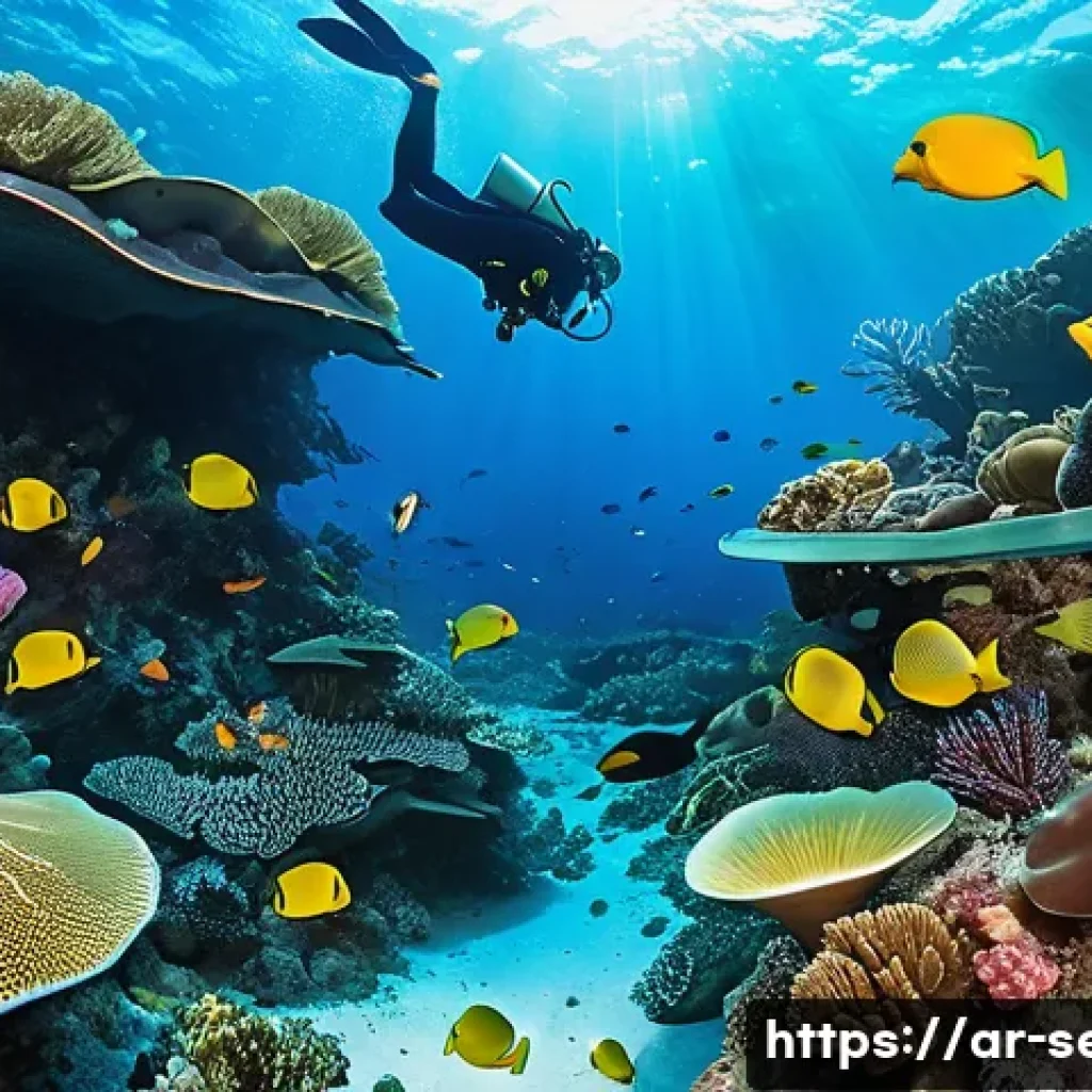 세이셸 낙원으로 알려진 이유 - A vibrant underwater scene showcasing the rare coral reefs of Seychelles, filled with colorful coral...