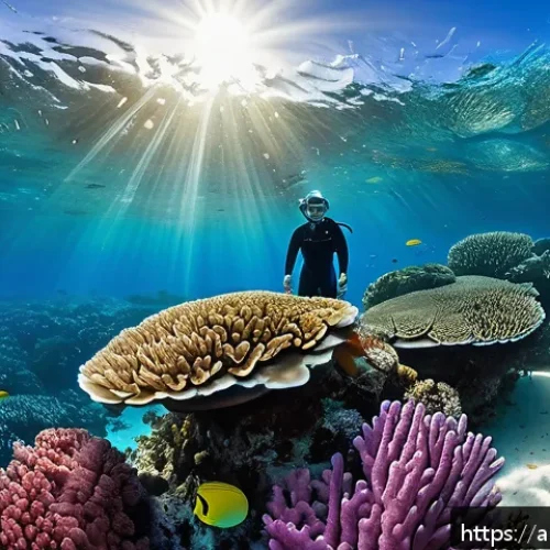 Home 30 세이셸 스노클링 스팟 - A vibrant underwater scene in the coral reefs of Seychelles showcasing a diverse array of colorful f...